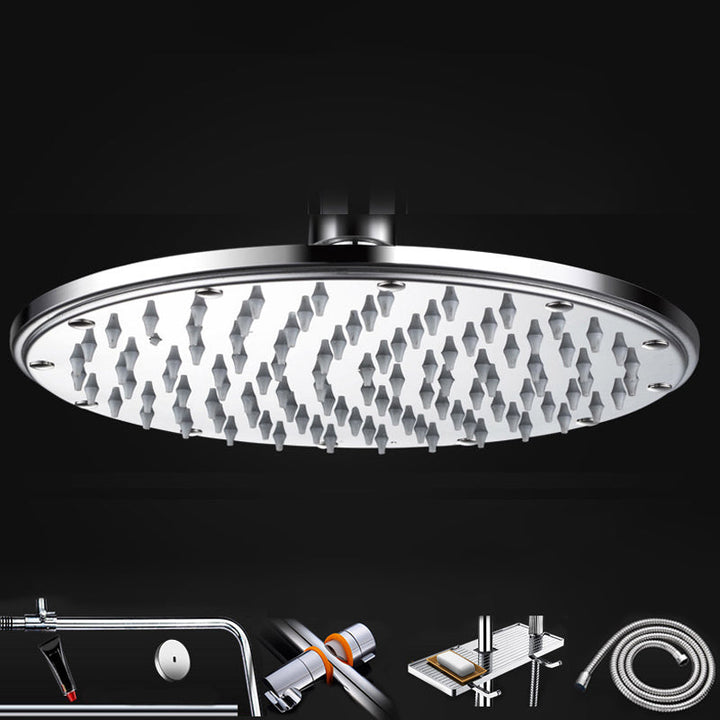 Lisslune | Contemporary Showerhead Combination Dual Showerhead Stainless Steel Wall-Mounted Showerhead