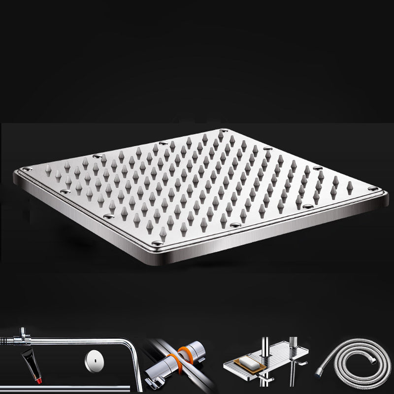 Lisslune | Contemporary Showerhead Combination Dual Showerhead Stainless Steel Wall-Mounted Showerhead