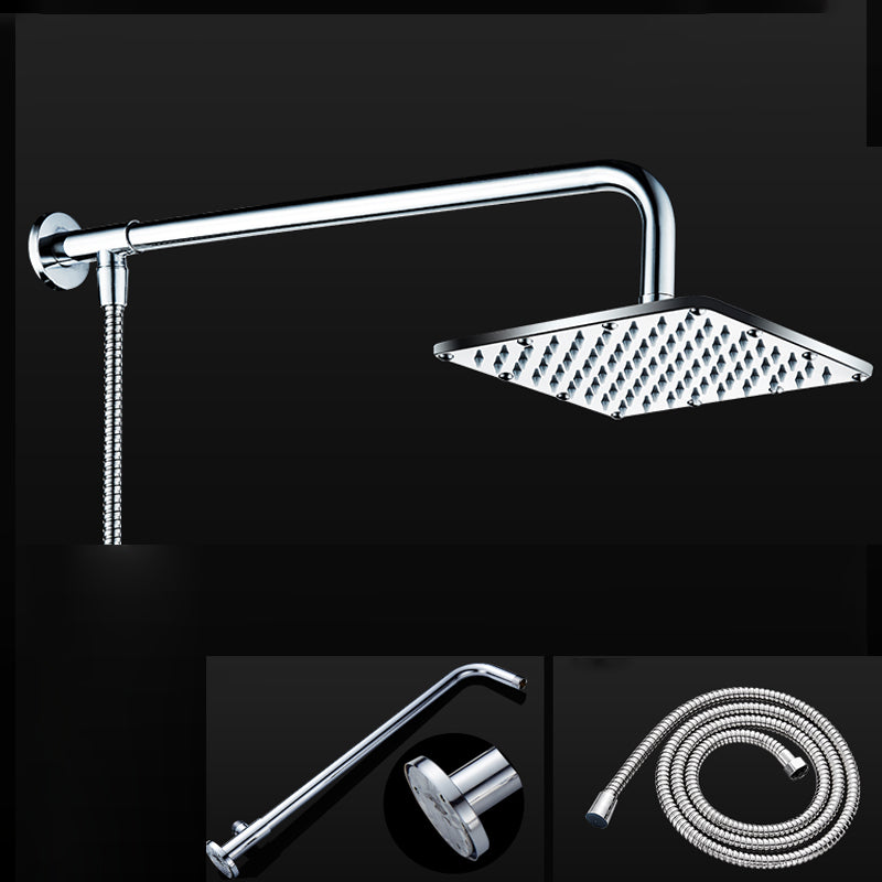 Lisslune | Contemporary Showerhead Combination Dual Showerhead Stainless Steel Wall-Mounted Showerhead