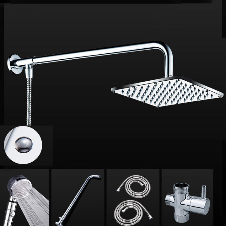 Lisslune | Contemporary Showerhead Combination Dual Showerhead Stainless Steel Wall-Mounted Showerhead