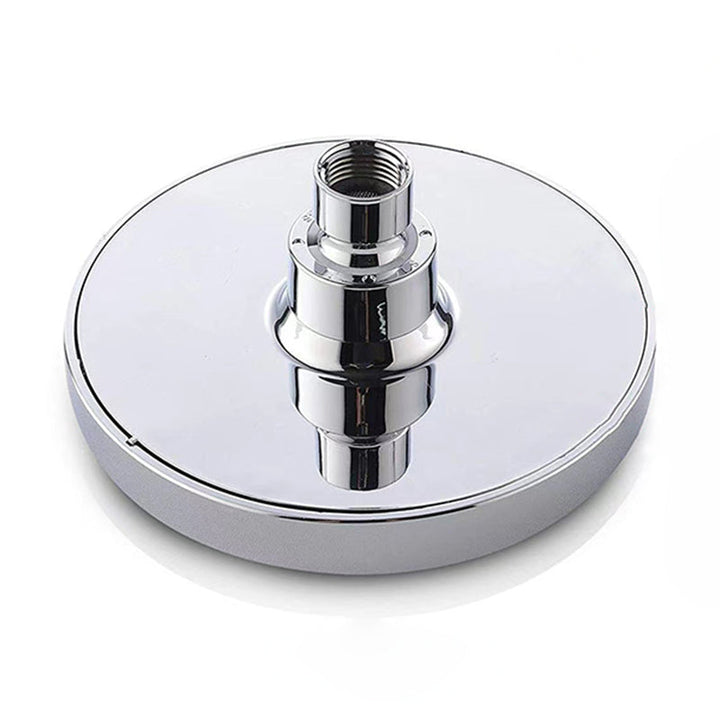 Lisslune | Contemporary Shower Combination Fixed Shower Head Stainless Steel Wall Mounted Round Shower Head