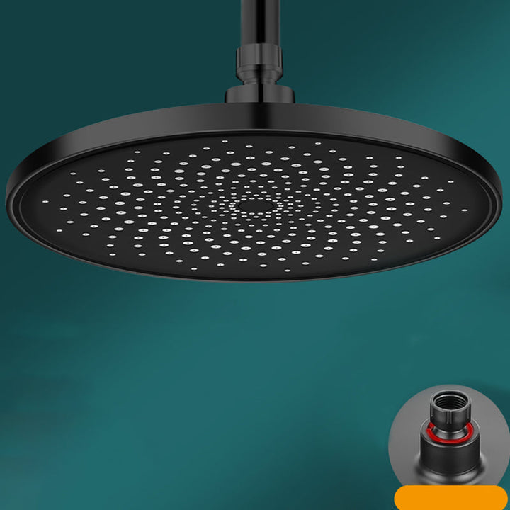 Lisslune | Contemporary Showerhead Combination Rainfall Chrome Wall Mount Showerhead