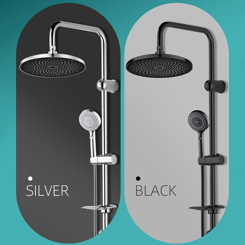 Lisslune | Contemporary Showerhead Combination Rainfall Chrome Wall Mount Showerhead