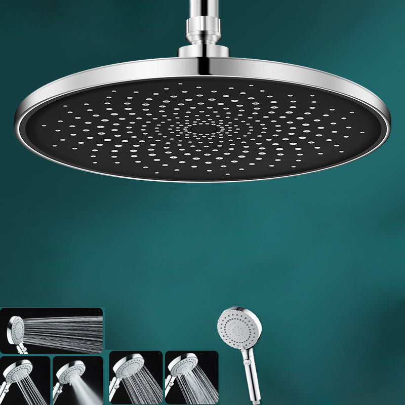 Lisslune | Contemporary Showerhead Combination Rainfall Chrome Wall Mount Showerhead