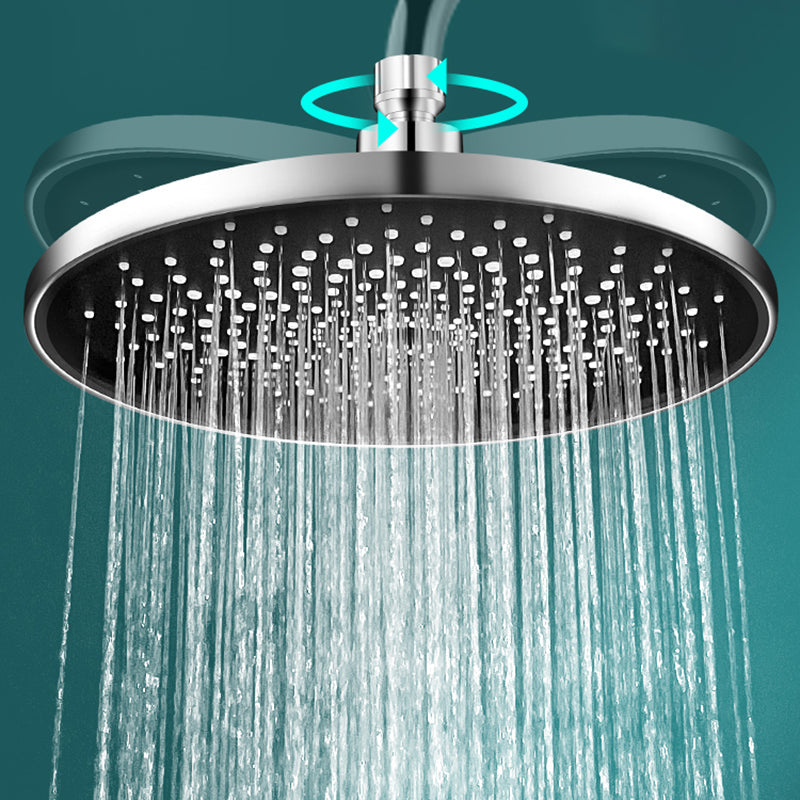Lisslune | Contemporary Showerhead Combination Rainfall Chrome Wall Mount Showerhead