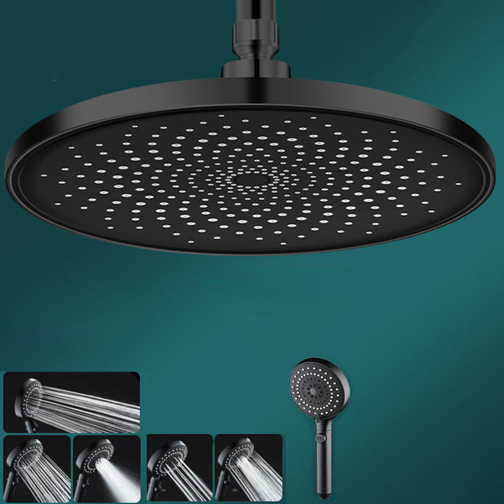 Lisslune | Contemporary Showerhead Combination Rainfall Chrome Wall Mount Showerhead