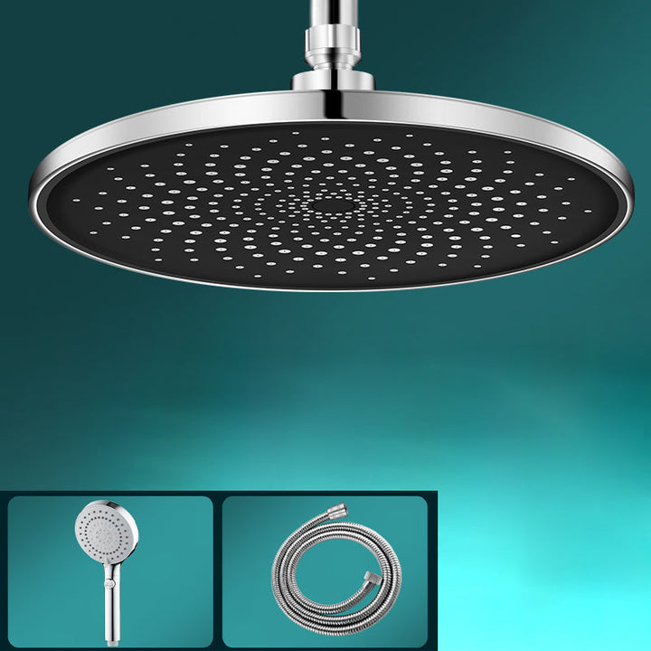 Lisslune | Contemporary Showerhead Combination Rainfall Chrome Wall Mount Showerhead