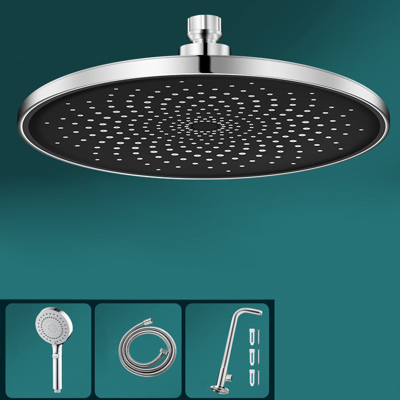 Lisslune | Contemporary Showerhead Combination Rainfall Chrome Wall Mount Showerhead
