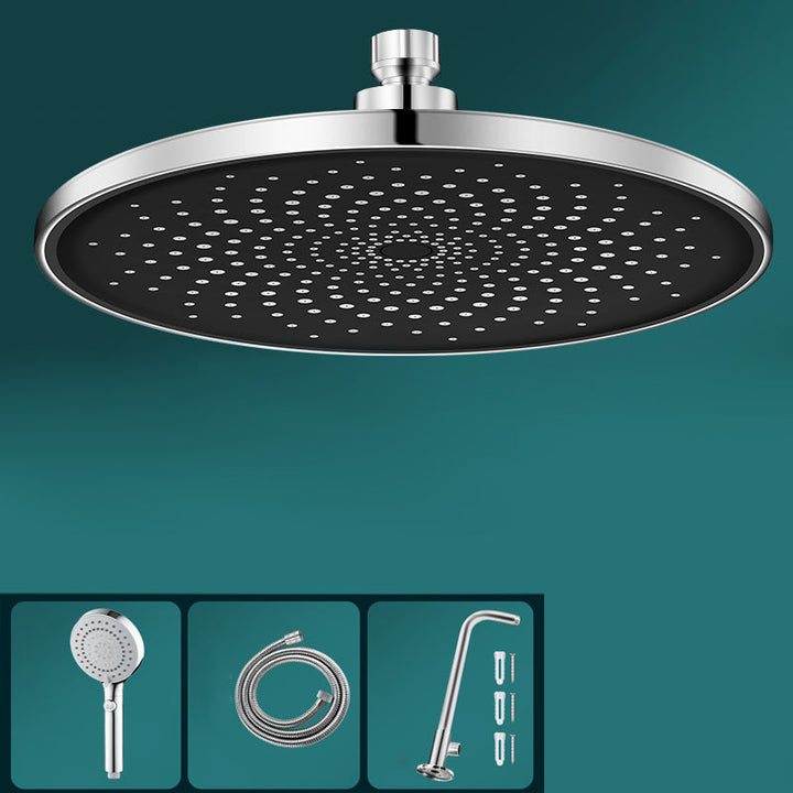 Lisslune | Contemporary Showerhead Combination Rainfall Chrome Wall Mount Showerhead