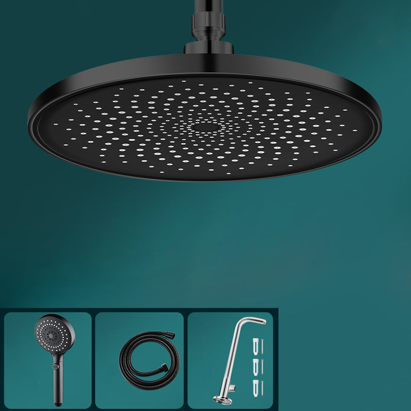 Lisslune | Contemporary Showerhead Combination Rainfall Chrome Wall Mount Showerhead