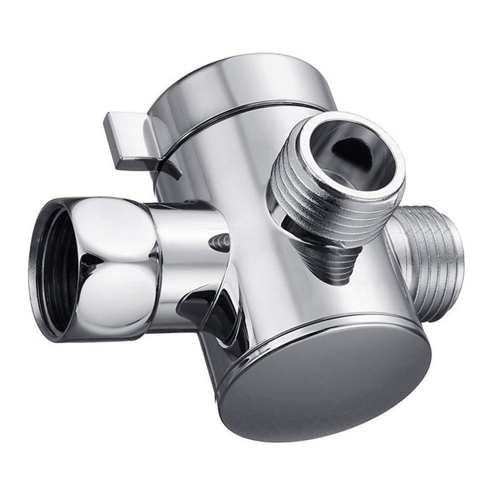 Lisslune | Contemporary Shower Combination Double Shower Head Chrome Wall Mount Round Shower Head