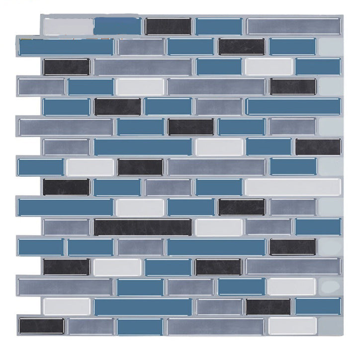 Lisslune | PVC Peel & Stick Tile Subway Rectangle Stain Resistant Peel & Stick Tile for the Kitchen