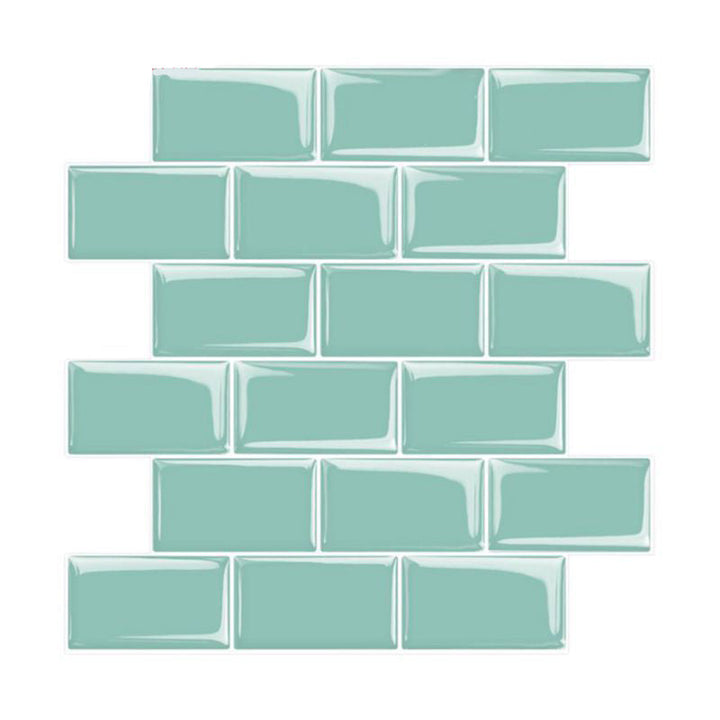 Lisslune | Peel and Stick Tiles Rectangular Stain Resistant PVC Subway Peel and Stick Tiles for the Kitchen