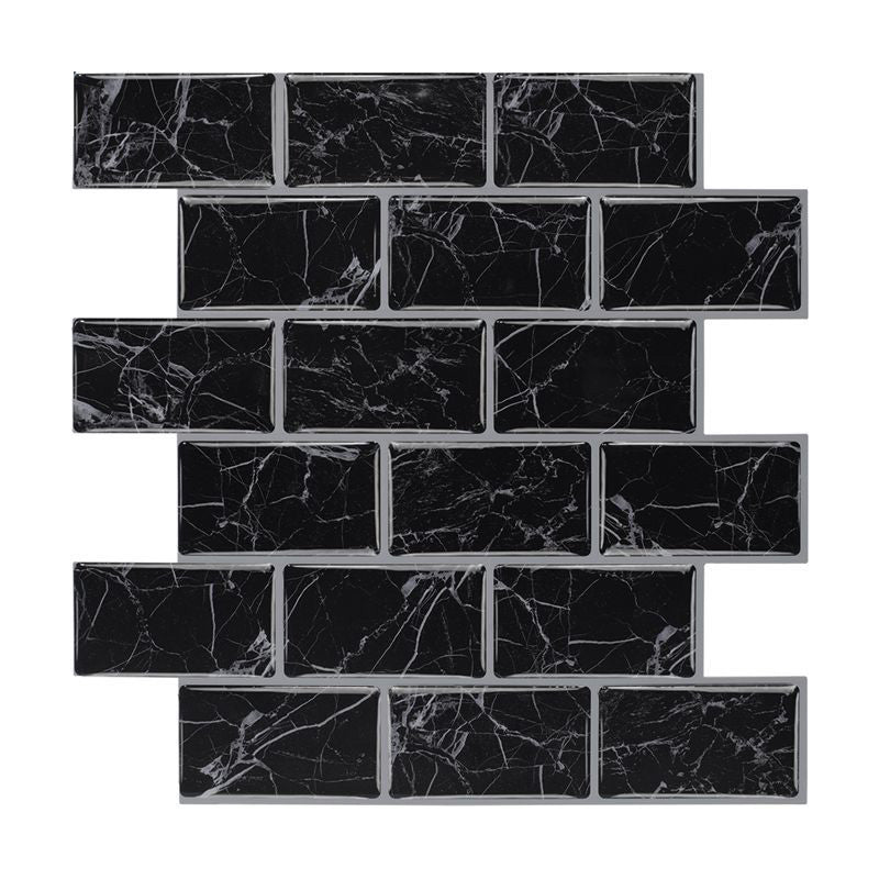 Lisslune | Peel and Stick Tiles Rectangular Stain Resistant PVC Subway Peel and Stick Tiles for the Kitchen