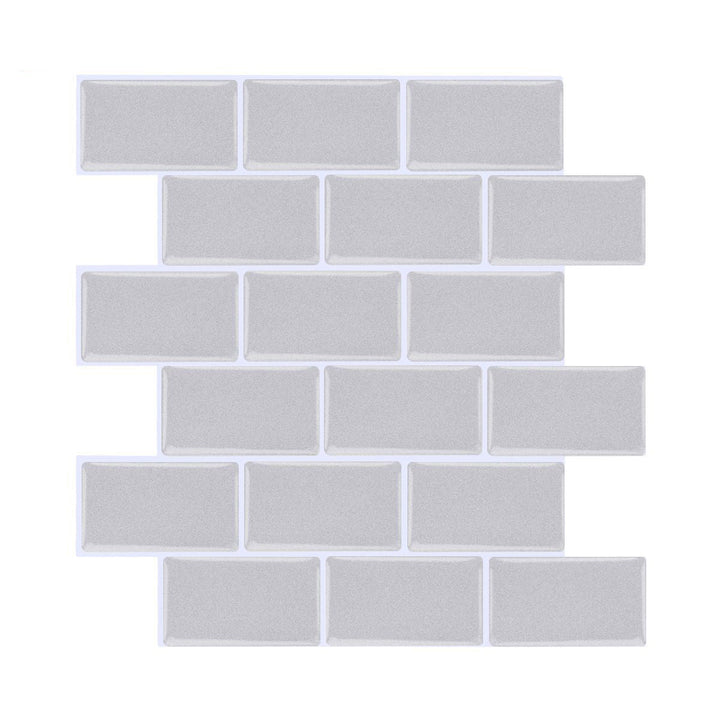 Lisslune | Peel and Stick Tiles Rectangular Stain Resistant PVC Subway Peel and Stick Tiles for the Kitchen