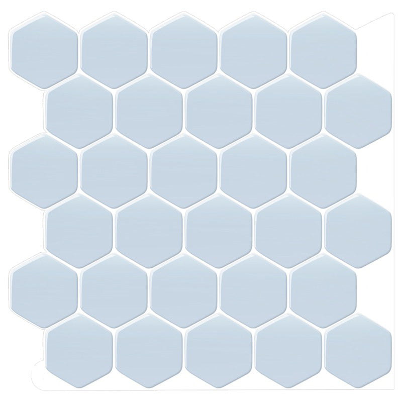 Lisslune | Self-adhesive Tiles Solid Color Hexagonal Scratch-resistant Self-adhesive Tiles
