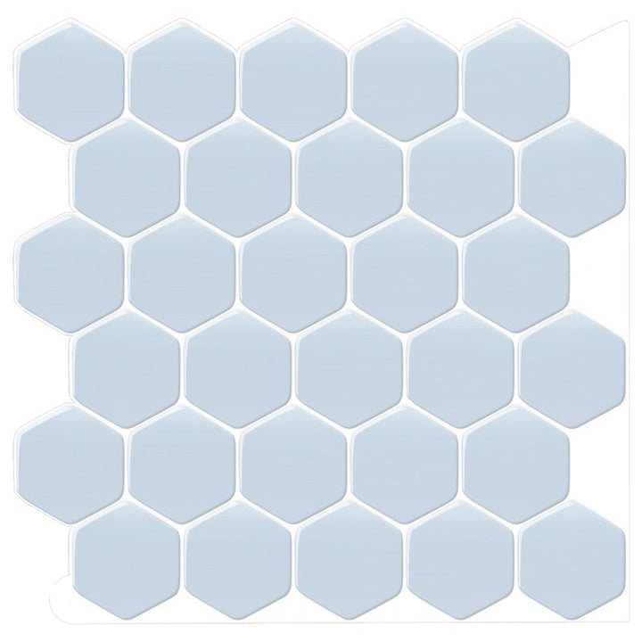 Lisslune | Self-adhesive Tiles Solid Color Hexagonal Scratch-resistant Self-adhesive Tiles