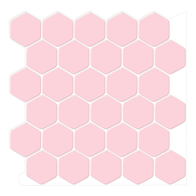 Lisslune | Self-adhesive Tiles Solid Color Hexagonal Scratch-resistant Self-adhesive Tiles