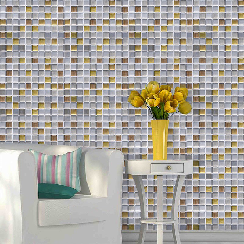 Lisslune | Peel and Stick Tile Mosaic Stain-resistant square Peel and Stick tile for the kitchen