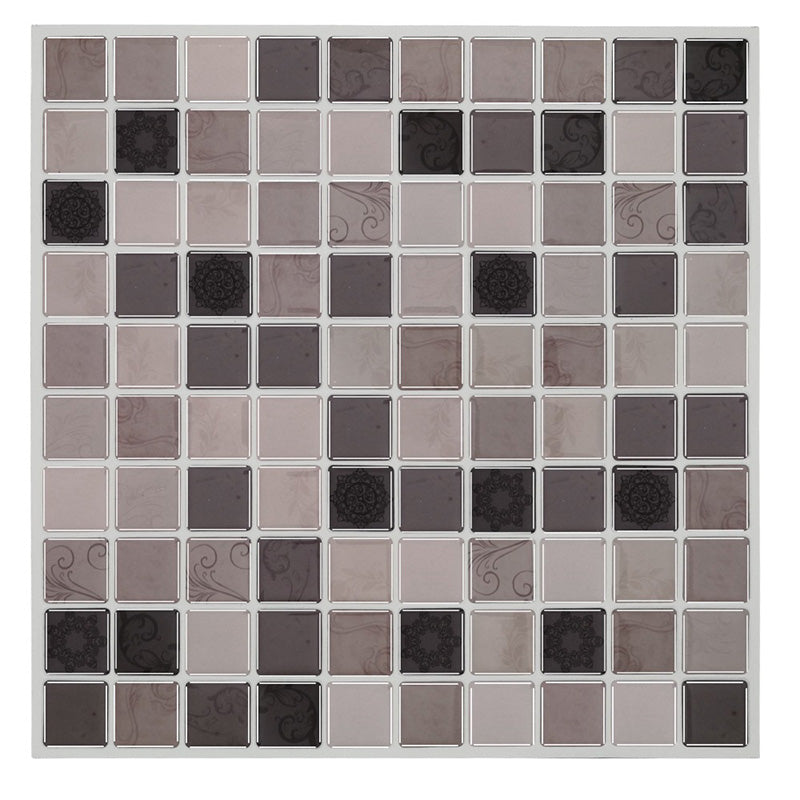 Lisslune | Peel and Stick Tile Mosaic Stain-resistant square Peel and Stick tile for the kitchen