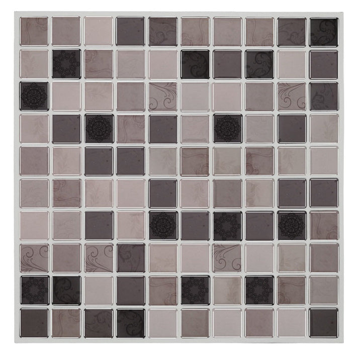 Lisslune | Peel and Stick Tile Mosaic Stain-resistant square Peel and Stick tile for the kitchen