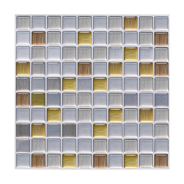 Lisslune | Peel and Stick Tile Mosaic Stain-resistant square Peel and Stick tile for the kitchen