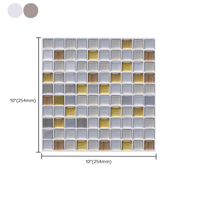 Lisslune | Peel and Stick Tile Mosaic Stain-resistant square Peel and Stick tile for the kitchen