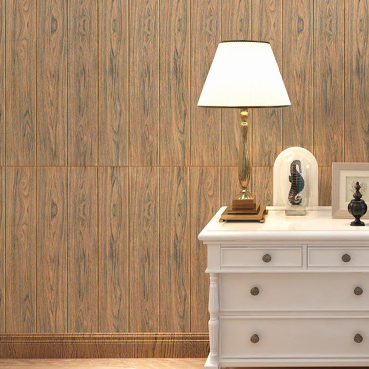 Lisslune | Modern Wood Paneling Smooth Wall Indoor Wood Planks Set of 2