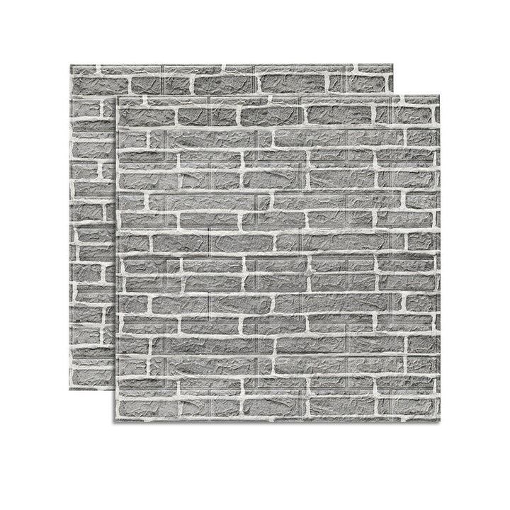 Lisslune | Farmhouse Wall Panel 3D Brick Bedroom and Living Room Wall Panels Set of 2