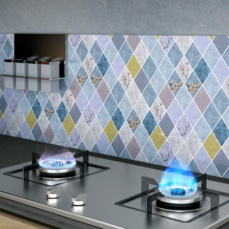Lisslune | Peel and Stick Wall Tile Plastic Square Mosaic Waterproof Peel and Stick Wall Tile