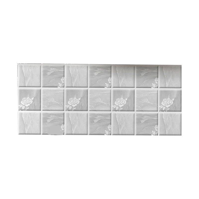 Lisslune | Peel and Stick Wall Tile Plastic Square Mosaic Waterproof Peel and Stick Wall Tile