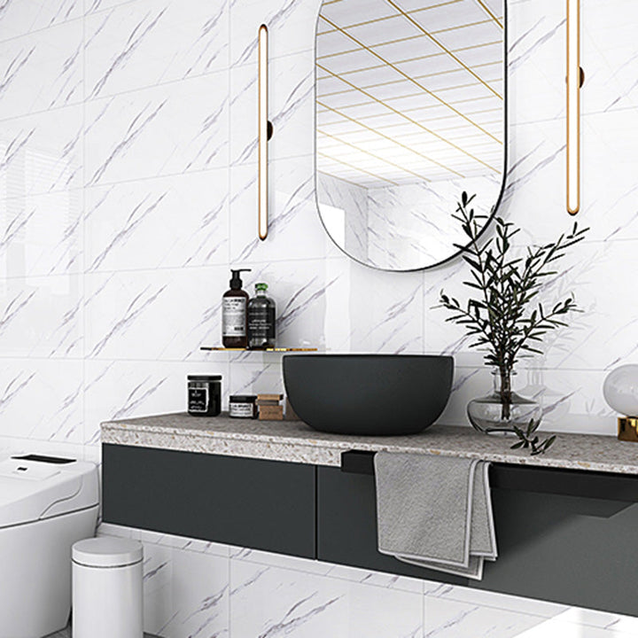 Lisslune | Contemporary Peel-and-Stick Wall Tiles Bathroom Field Tiles Wallpaper