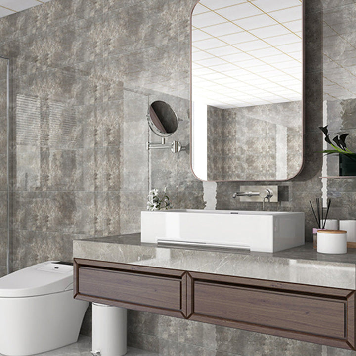 Lisslune | Contemporary Peel-and-Stick Wall Tiles Bathroom Field Tiles Wallpaper