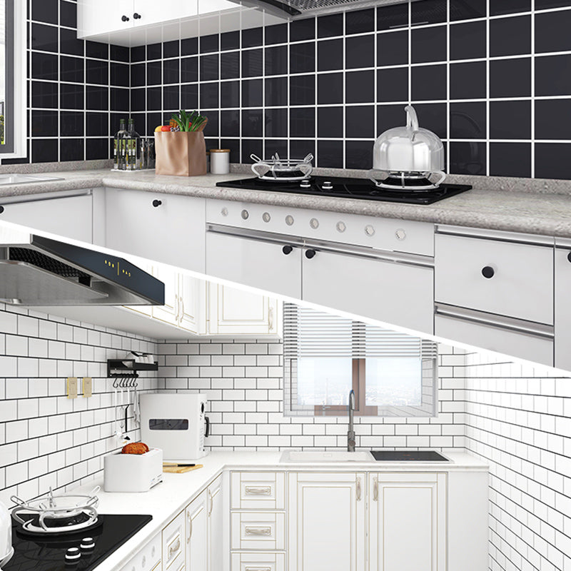 Lisslune | Individual Tile Peel and Stick Backsplash Contemporary Kitchen Paper