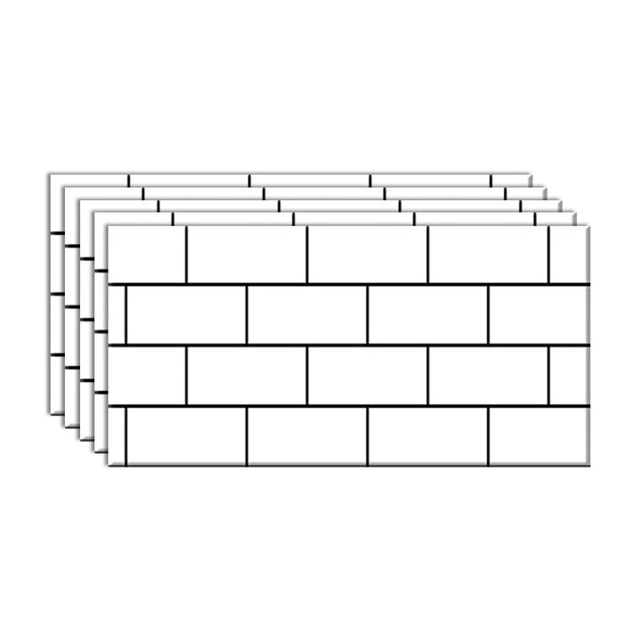 Lisslune | Individual Tile Peel and Stick Backsplash Contemporary Kitchen Paper