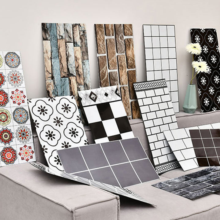 Lisslune | Individual Tile Peel and Stick Backsplash Contemporary Kitchen Paper