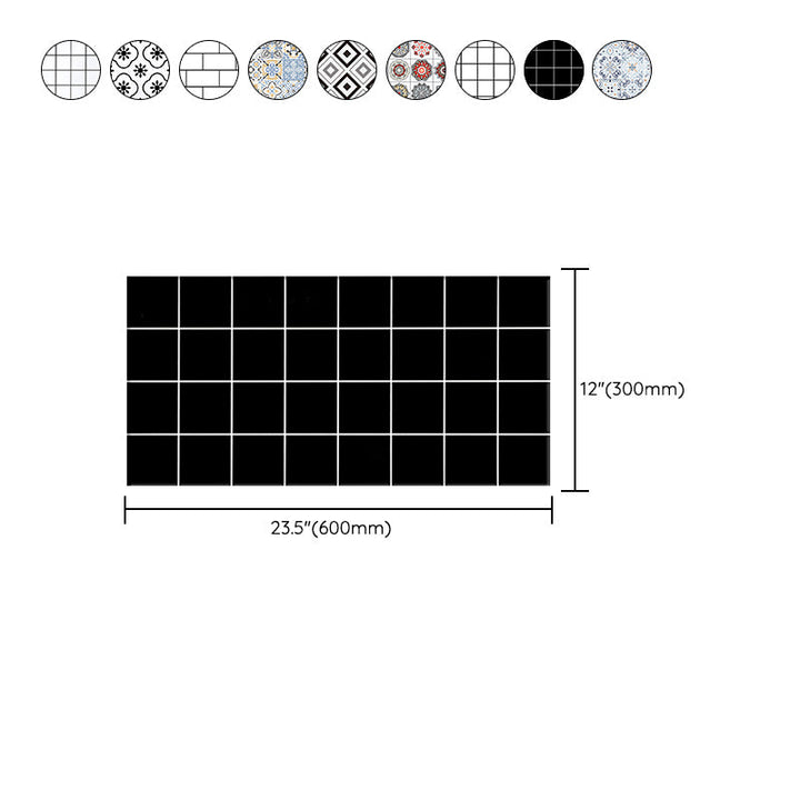 Lisslune | Individual Tile Peel and Stick Backsplash Contemporary Kitchen Paper