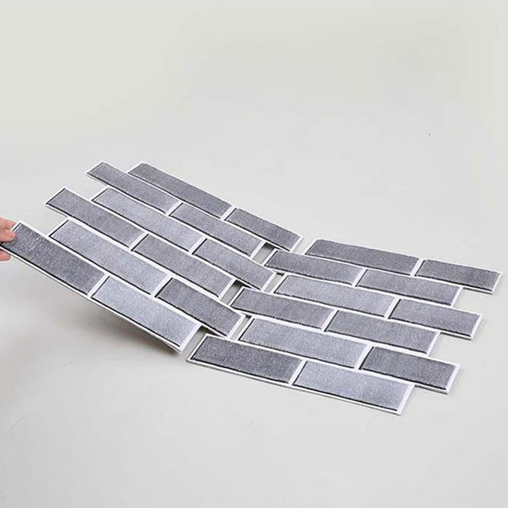 Lisslune | Industrial Wall Panel 3D Brick Bathroom Living Room Wall Panels Set of 5