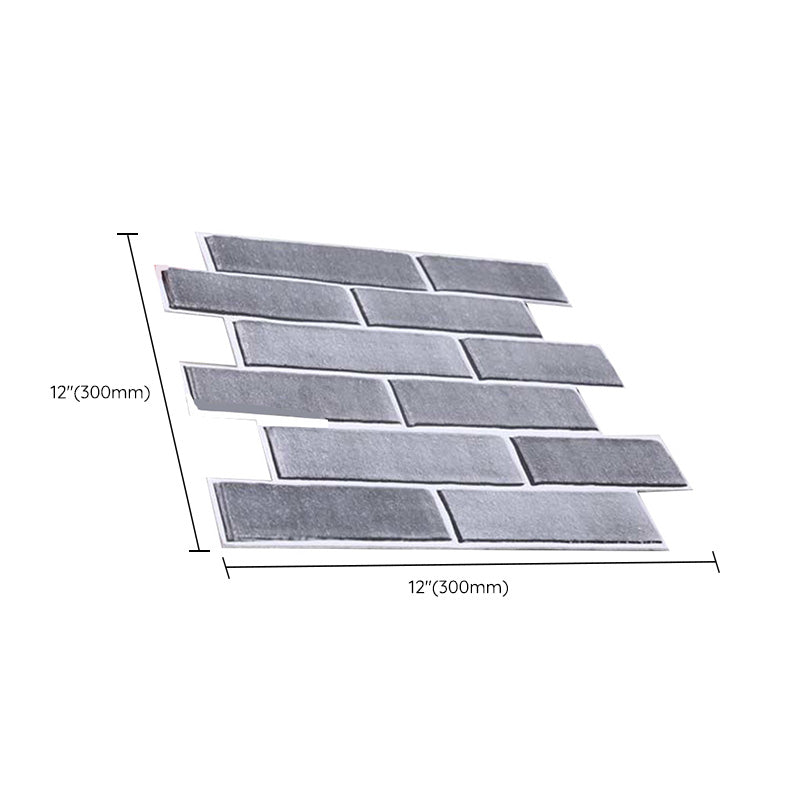 Lisslune | Industrial Wall Panel 3D Brick Bathroom Living Room Wall Panels Set of 5