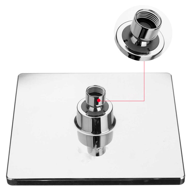 Lisslune | Contemporary Shower Combination Fixed Shower Head Chrome Ceiling Mounted Shower Head