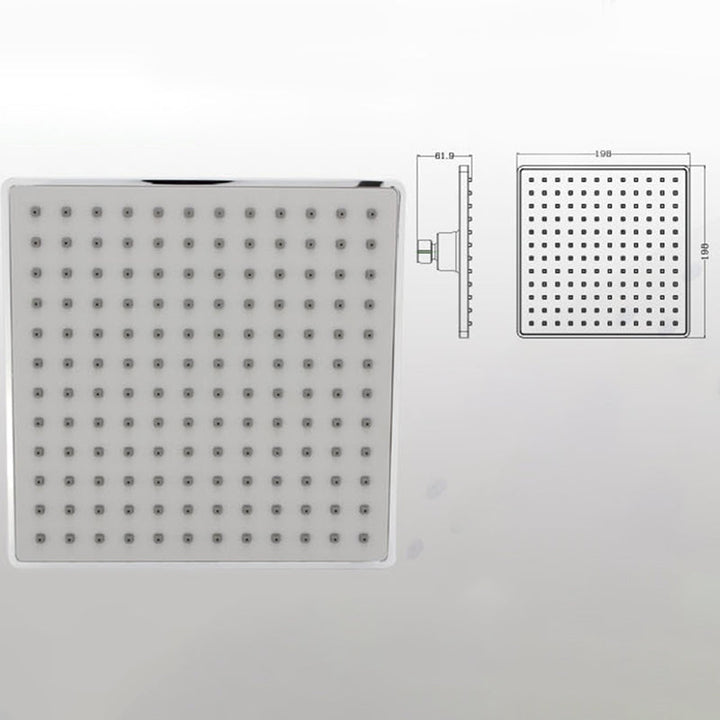 Lisslune | Contemporary Shower Combination Fixed Shower Head Chrome Ceiling Mounted Shower Head