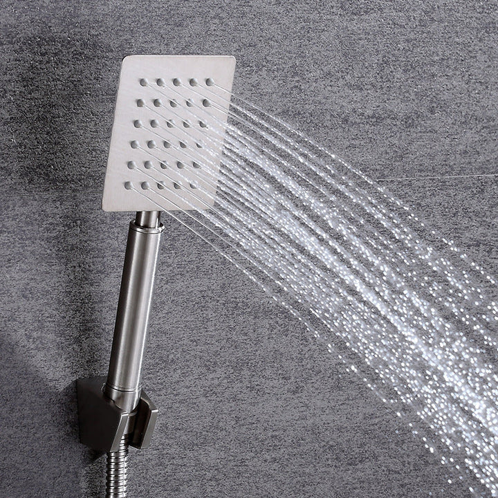 Lisslune | Contemporary Shower Combo Handheld Showerhead Stainless Steel Wall-Mounted Showerhead
