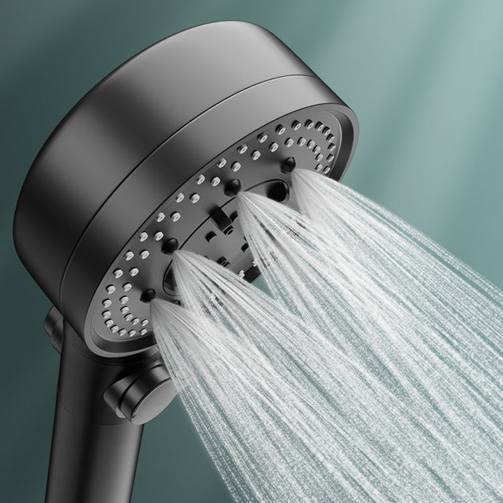 Lisslune | Bathroom Showerhead 5-Spray Round Handheld Shower Holder Wall Mount Showerhead
