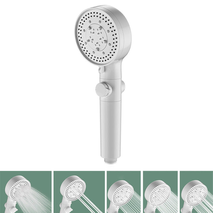 Lisslune | Bathroom Showerhead 5-Spray Round Handheld Shower Holder Wall Mount Showerhead
