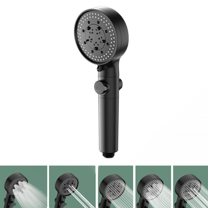Lisslune | Bathroom Showerhead 5-Spray Round Handheld Shower Holder Wall Mount Showerhead