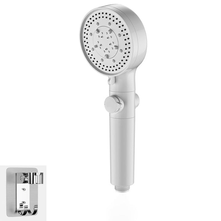 Lisslune | Bathroom Showerhead 5-Spray Round Handheld Shower Holder Wall Mount Showerhead