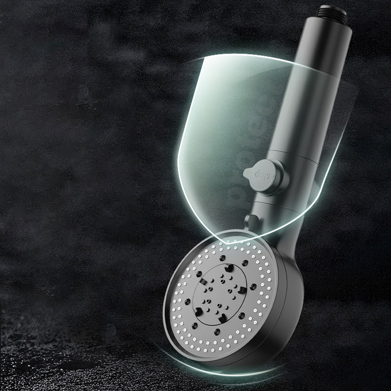 Lisslune | Bathroom Showerhead 5-Spray Round Handheld Shower Holder Wall Mount Showerhead