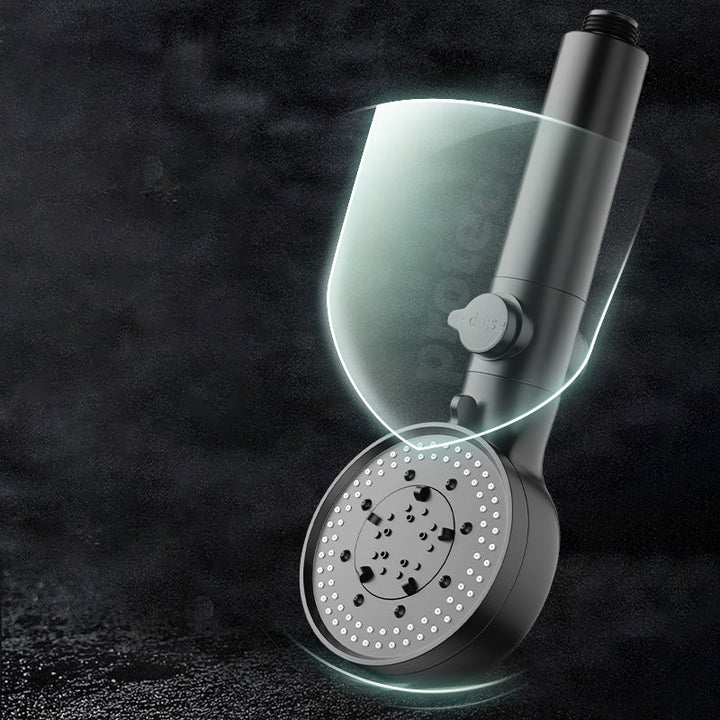 Lisslune | Bathroom Showerhead 5-Spray Round Handheld Shower Holder Wall Mount Showerhead