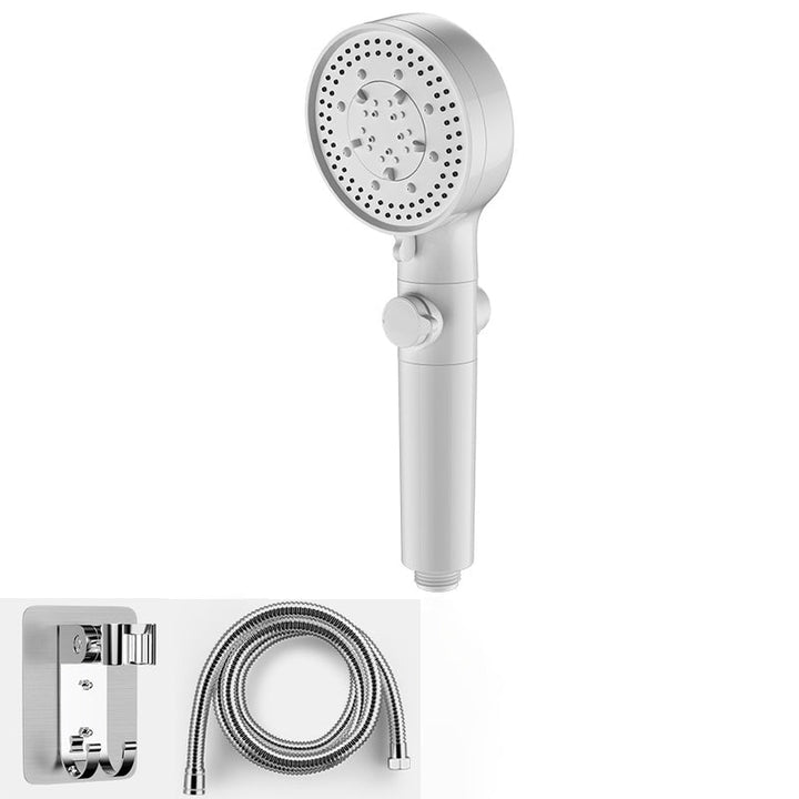 Lisslune | Bathroom Showerhead 5-Spray Round Handheld Shower Holder Wall Mount Showerhead