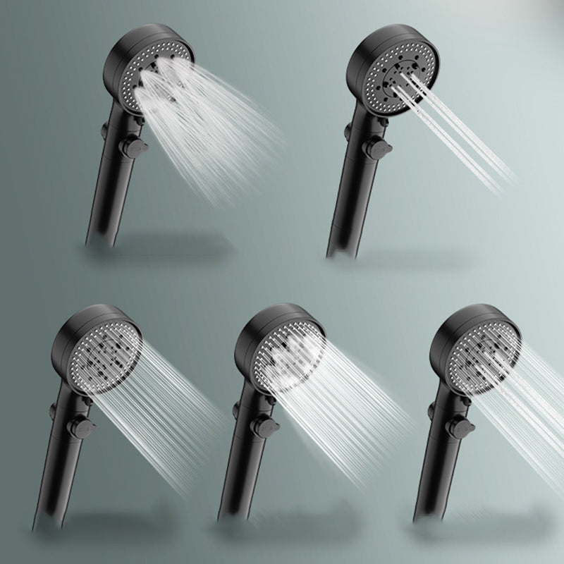 Lisslune | Bathroom Showerhead 5-Spray Round Handheld Shower Holder Wall Mount Showerhead